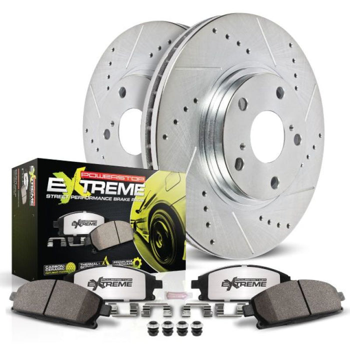 Power Stop 98-04 Audi A6 Rear Z26 Street Warrior Brake Kit