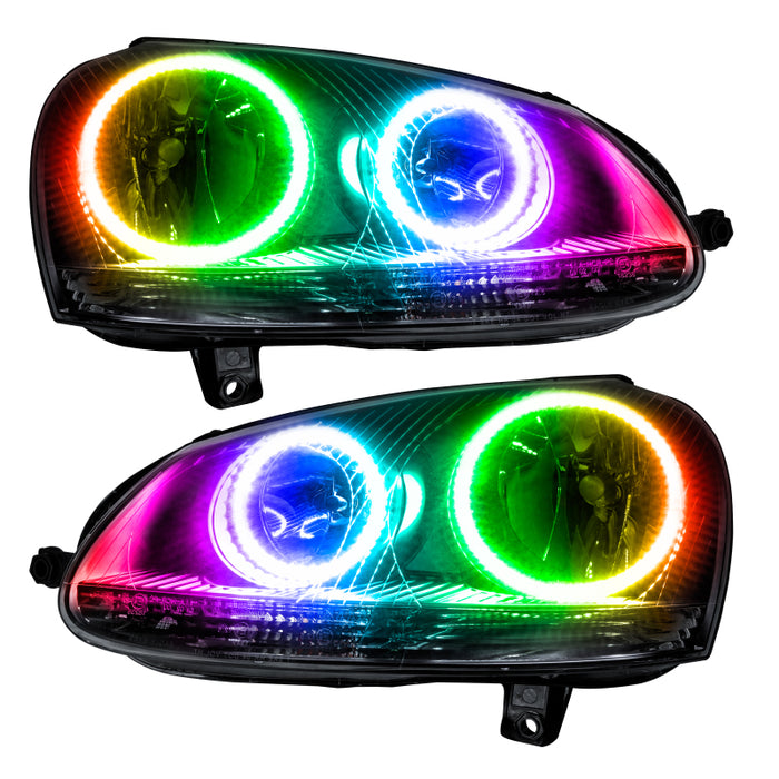 Oracle 06-10 Volkswagen Jetta SMD HL - Chrome - ColorSHIFT w/ Simple Controller