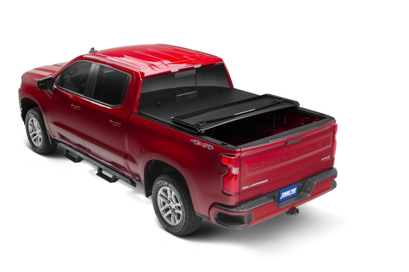 Tonno Pro 20-21 GM 25/3500HD 6.1ft w/o Factory Side Storage Boxes Tonno Fold Tri-Fold Tonneau Cover