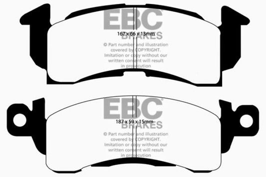 EBC 73-74 Buick Apollo 4.1 Bluestuff Front Brake Pads