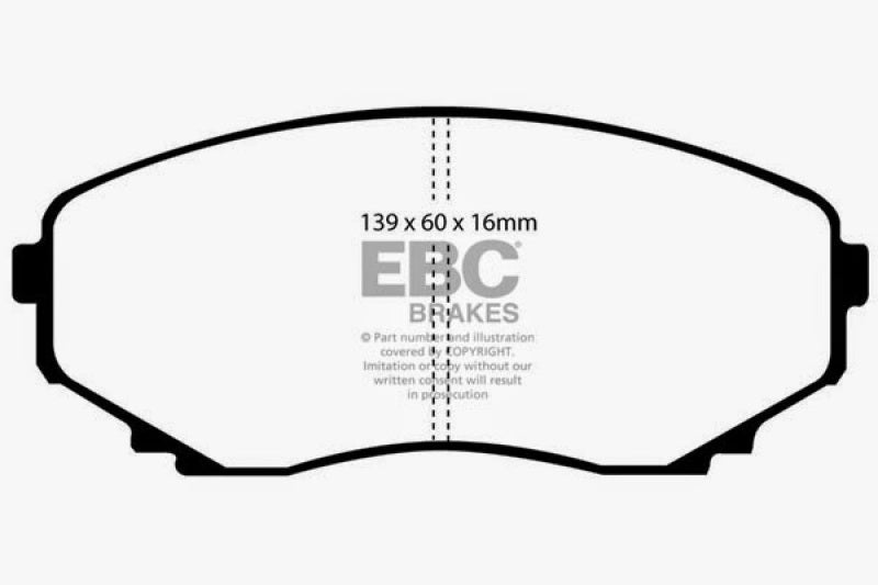 EBC 00-02 Mazda MPV 2.5 Ultimax2 Front Brake Pads