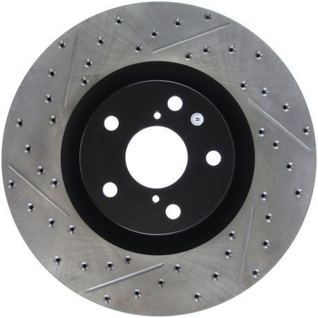 StopTech 14 Lexus IS Slotted & Drilled Front Right Rotor
