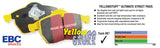 EBC 12+ Dodge Dart 1.4 Turbo Yellowstuff Rear Brake Pads