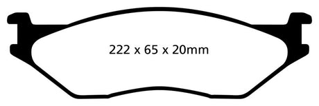 EBC 02-05 Ford Econoline E550 Yellowstuff Front Brake Pads