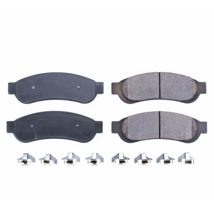 Power Stop 10-12 Ford F-250 Super Duty Rear Z17 Evolution Ceramic Brake Pads w/Hardware