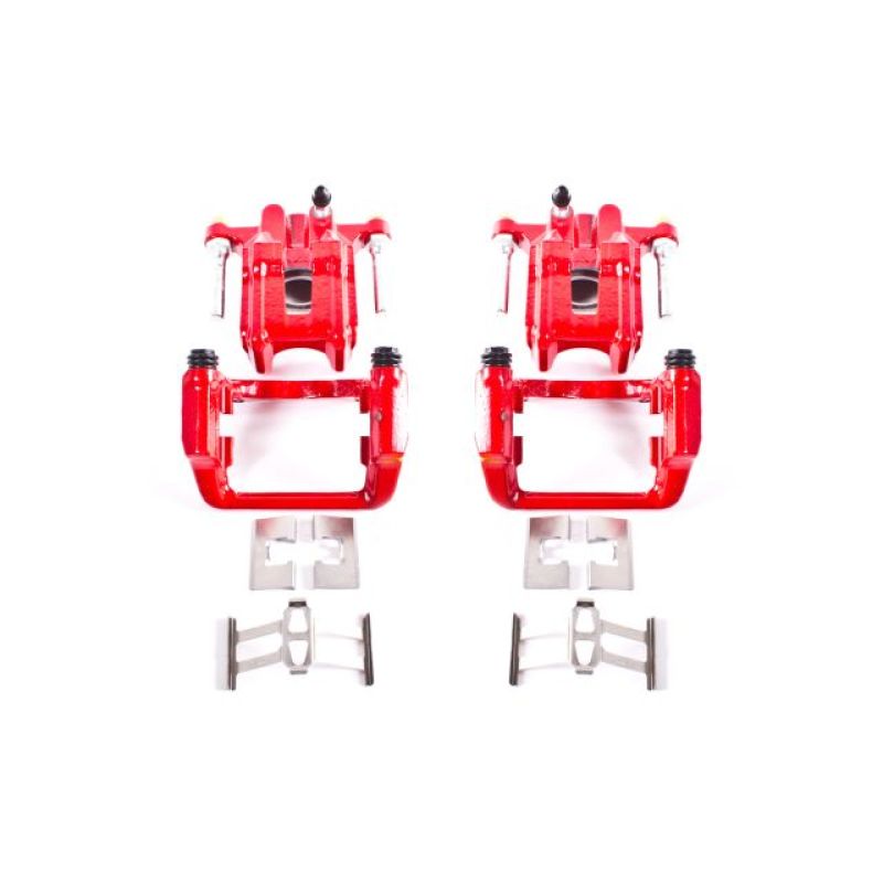 Power Stop 01-03 Acura CL Rear Red Calipers w/Brackets - Pair