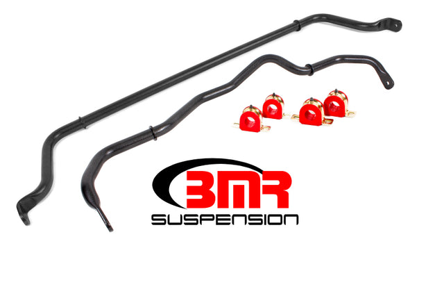 BMR 16-20 6th Gen Camaro Front & Rear Sway Bar Kit w/ Bushings - Black Hammertone BMR Suspension