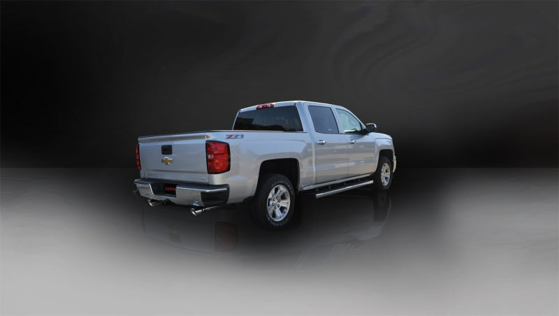 Corsa 14-19 GMC Sierra/Chevy Silv 1500 Crew Cab/Std. Bed 5.3L V8 Polished Sport Dual Rear CB Exhaust