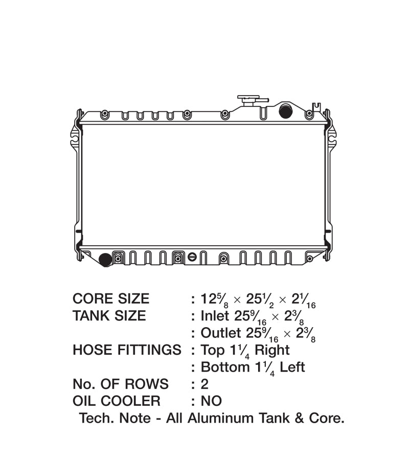 CSF 89-97 Mazda Miata Radiator