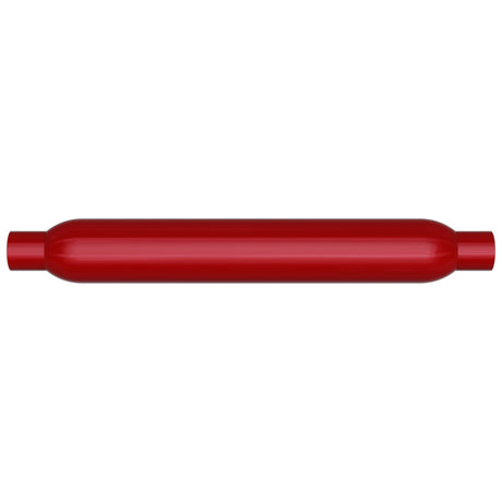 MagnaFlow Muffler Red Pack Series Glasspack 3.5in Rd 22in Body Length 2in/2in Inlet/Outlet