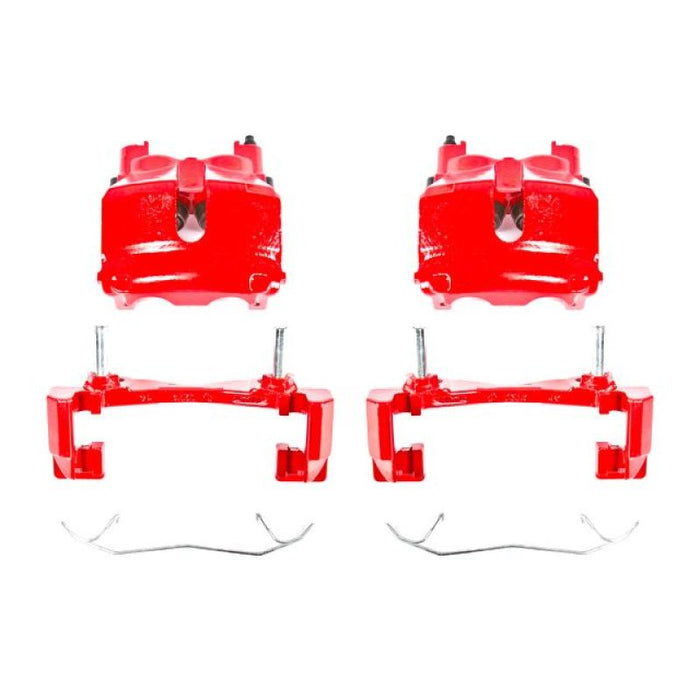 Power Stop 99-02 Jeep Grand Cherokee Front Red Calipers w/Brackets - Pair