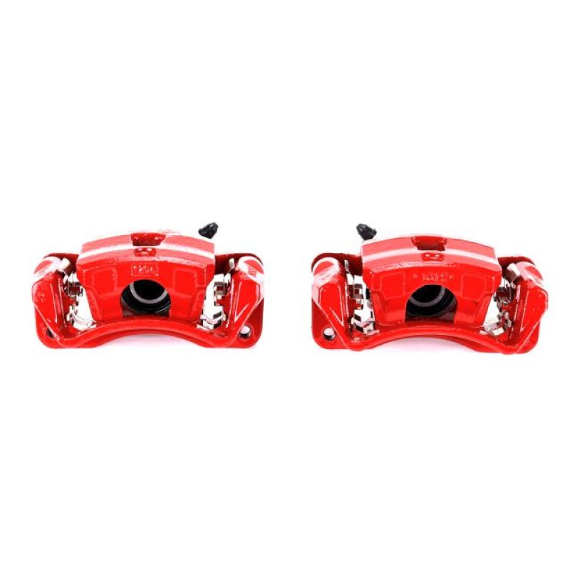 Power Stop 06-12 Mitsubishi Eclipse Rear Red Calipers w/Brackets - Pair