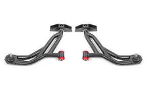 BMR 10-14 Ford Mustang / Shelby GT500 Non-Adj. Lower A-Arms (Poly/Delrin) - Black Hammertone BMR Suspension