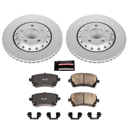 Power Stop 03-10 Audi A8 Quattro Rear Z23 Evolution Sport Coated Brake Kit