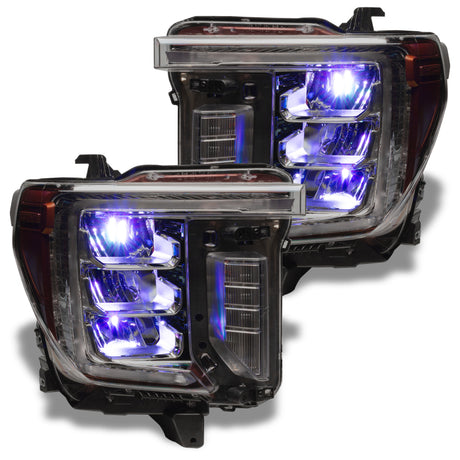 Oracle 19-21 Silverado/Sierra 1500 RGB Demon Eye Headlight Kit - w/o Controller