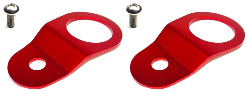 Torque Solution Radiator Mount Combo (RED) : Mitsubishi Evolution 7/8/9