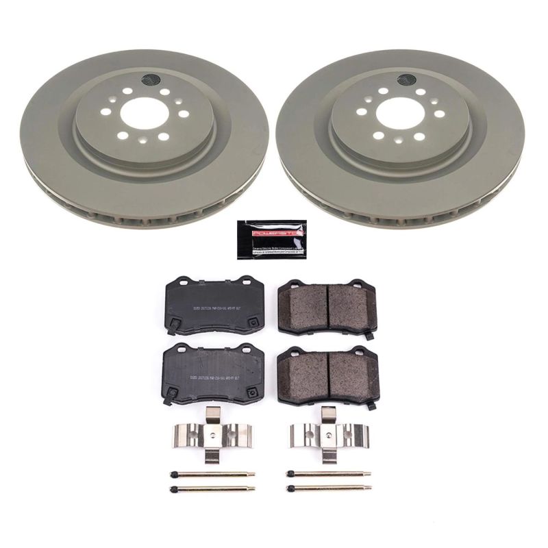 Power Stop 04-07 Cadillac CTS Rear Z17 Evolution Geomet Coated Brake Kit