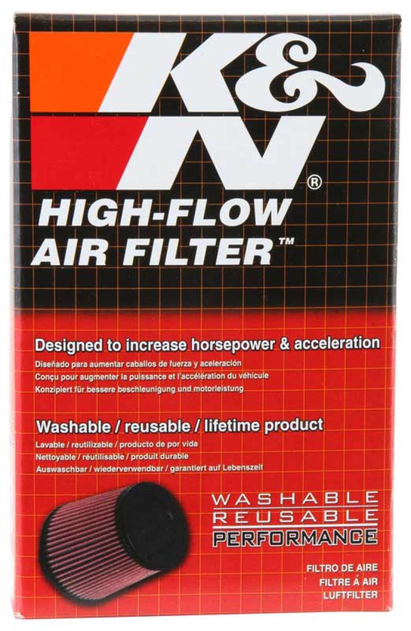 K&N 1-3/4in FLG 4 X 2-7/8in B 3 X 2in T 2-3/4in L (2 PER BOX) Universal Clamp-On Air Filter