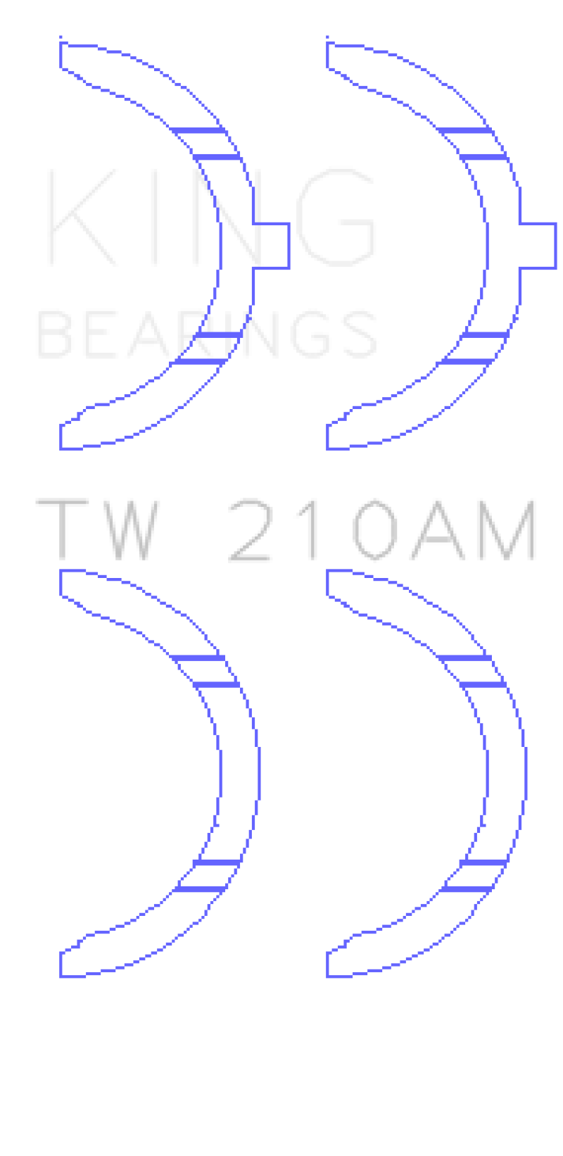 King Engine Bearings Toyota 5R/2M/4M/5ME/5MGE/7MGE/7MGTE Thrust Washer Set