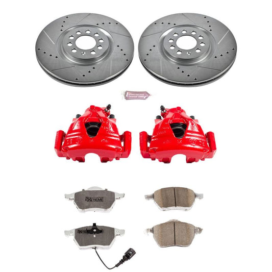 Power Stop 99-06 Audi TT Front Z26 Street Warrior Brake Kit w/Calipers