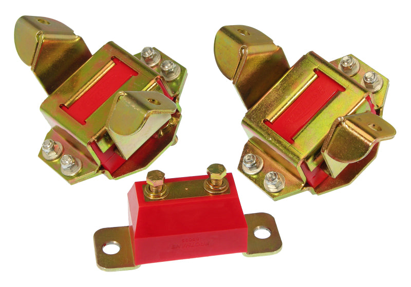 Prothane Ford Motor & Trans Mount Kit - Red