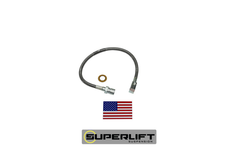 Superlift 71-87 GM Pickup/71-91 Blazer/Suburban w/ 4-6in Lift Kit (Single) Bullet Proof Brake Hose