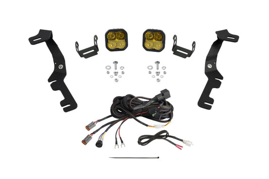 Diode Dynamics Stage Series Ditch Light Kit for 2019-Present Ram SS3 - Yellow Pro Combo