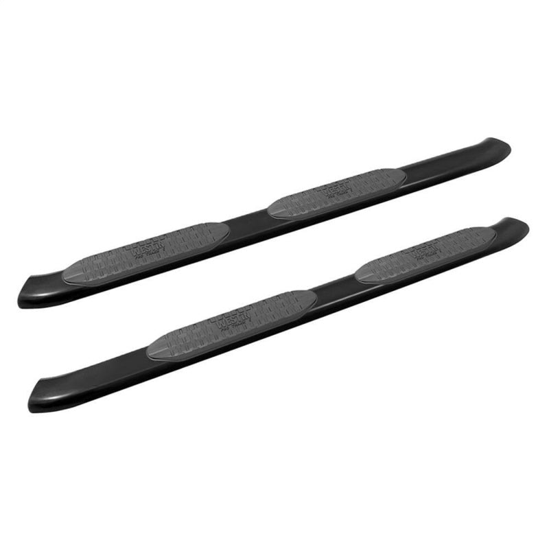 Westin 19-20 Chevrolet Silverado/GMC Sierra 1500 Double Cab PRO TRAXX 5 Oval Nerf Step Bars - Black