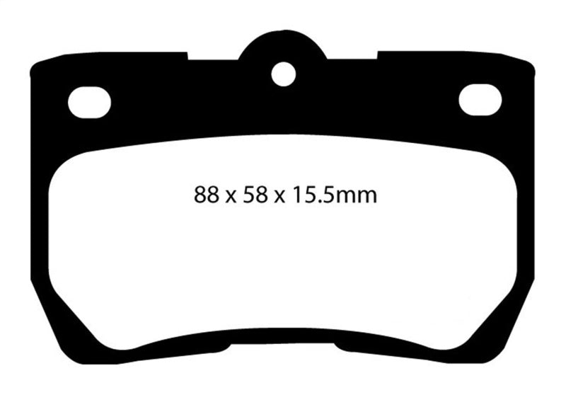 EBC 06-07 Lexus GS300 3.0 Redstuff Rear Brake Pads