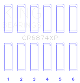 King Engine Bearings Subaru EZ30/EZ30D (Size STD) Performance Rod Bearing Set