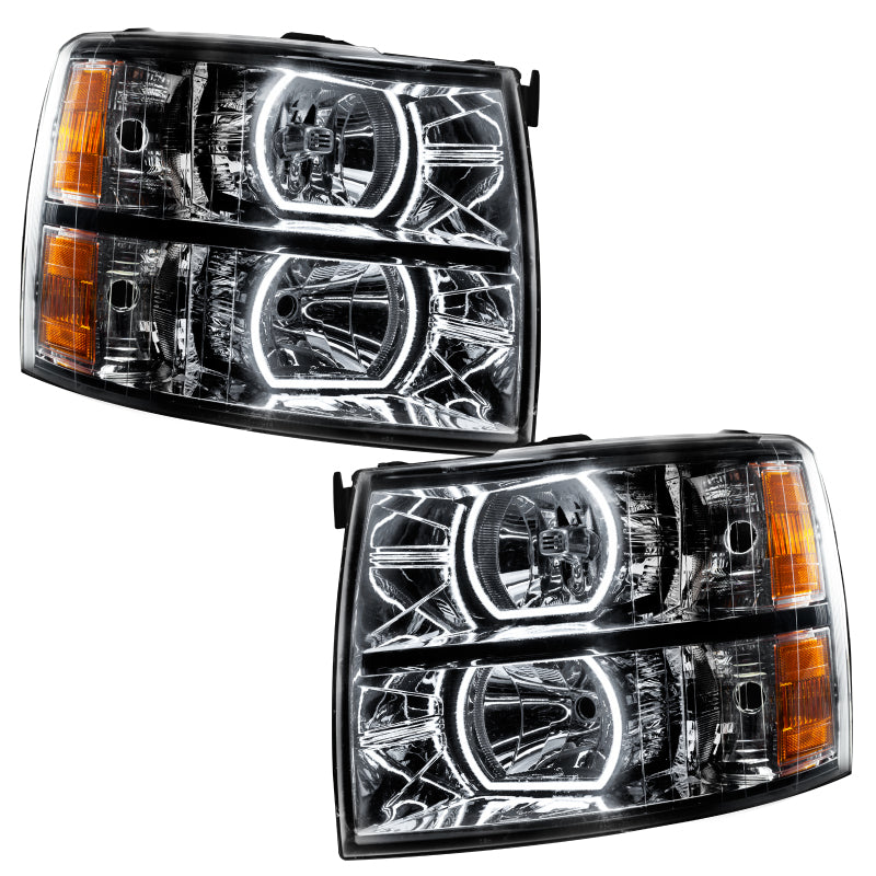 Oracle 07-13 Chevrolet Silverado SMD HL - Black - Square - ColorSHIFT w/ BC1 Controller