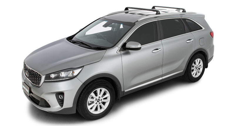 Rhino-Rack 16-20 Kia Sorento UM 5 Door SUV w/Flush Rails Vortex RVP 2 Bar Roof Rack - Black