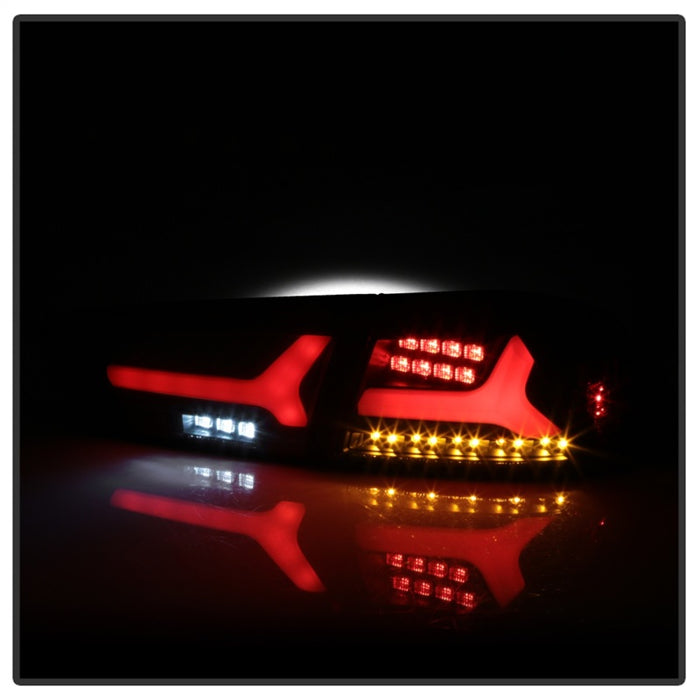 Spyder Mitsubishi Lancer/Evolution X 08-14 V2 LED Tail Lights - Black ALT-YD-ML08V2-SEQ-BK