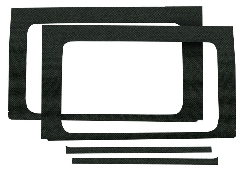 DEI 18-23 Jeep Wrangler JL 4-Door Boom Mat Rear Side Window Trim - 4 Piece - Black