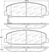 StopTech Sport Brake Pads w/Shims and Hardware - Rear