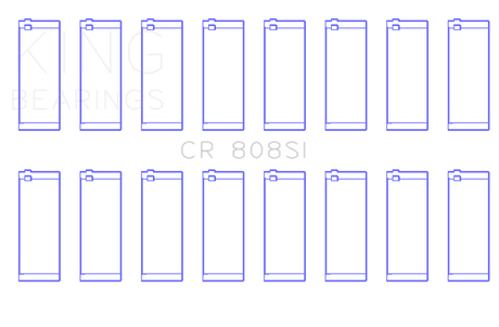 King Engine Bearings Chevrolet 369-502 GEN IV/V/VI (Size +0.20) Rod Bearing Set