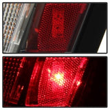 Spyder 05-07 Chrysler 3000C Version 2 Light Bar LED Tail Lights - Red Clear (ALT-YD-C305V2-LED-RC)