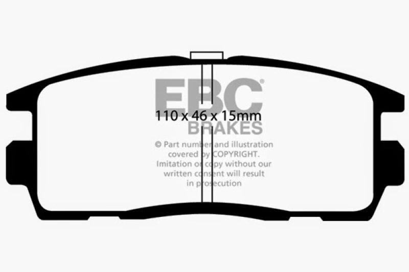 EBC 10+ Chevrolet Equinox 2.4 Yellowstuff Rear Brake Pads