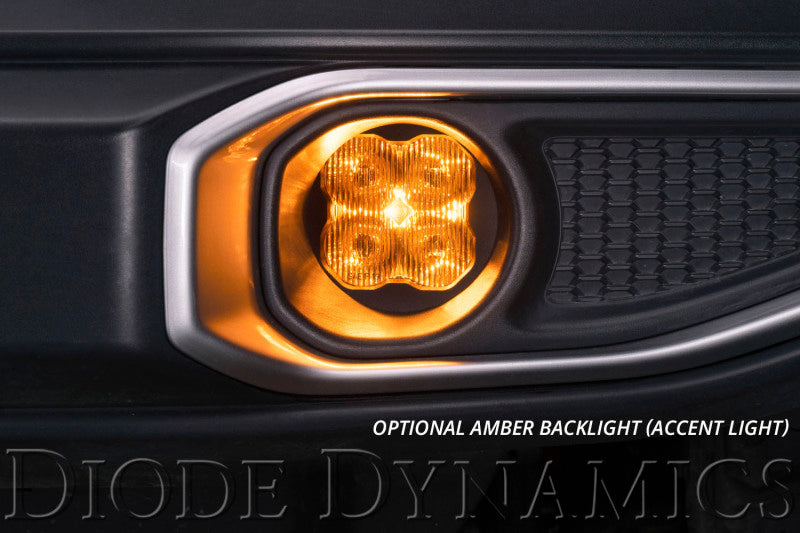 Diode Dynamics SS3 Ram Vertical LED Fog Light Kit Sport - Yellow SAE Fog