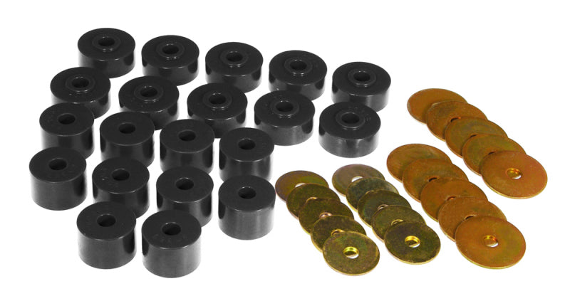 Prothane 85-89 Mitsubishi Montero Body Mount Kit - Black