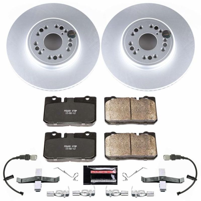 Power Stop 95-00 Lexus LS400 Front Z17 Evolution Geomet Coated Brake Kit