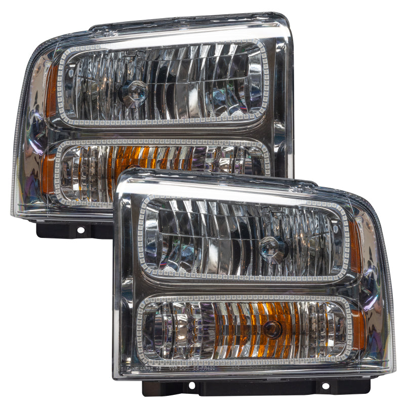 Oracle 05-07 Ford F-250/350 SMD HL - Chrome - ColorSHIFT w/ 2.0 Controller