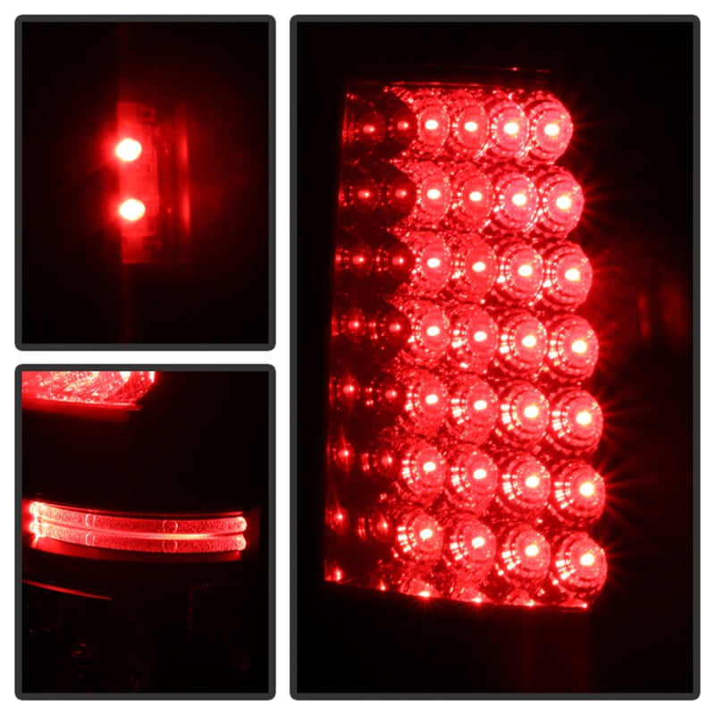 Spyder Chevy Silverado 1500 99-02 (Not Fit Stepside) LED Tail Lights Blk Smke ALT-YD-CS99-LED-BSM