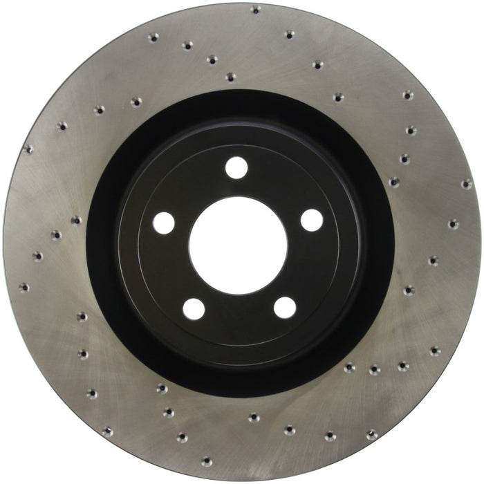 StopTech Cross Drilled Sport Brake Rotor - 2015 Ford Mustang w/ Brembo - Front Left