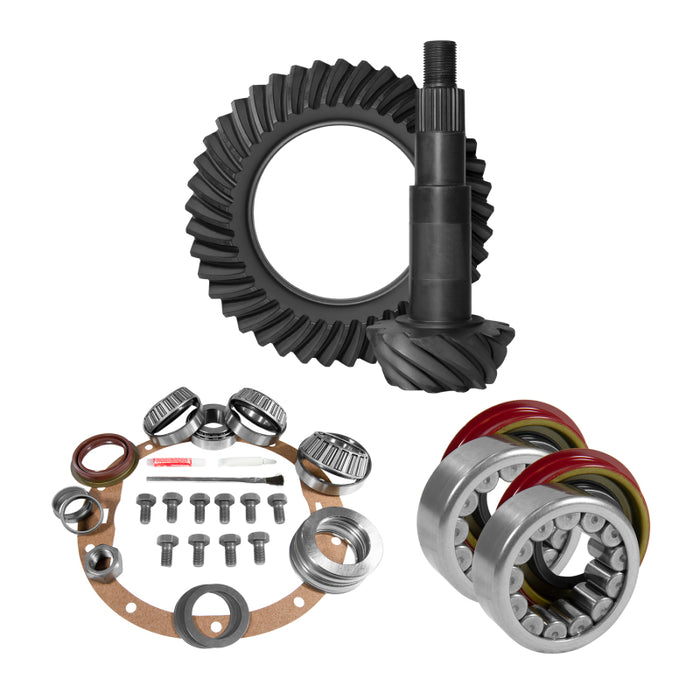 Yukon 8.6in GM 3.42 Rear Ring & Pinion Install Kit Axle Bearings and Seal