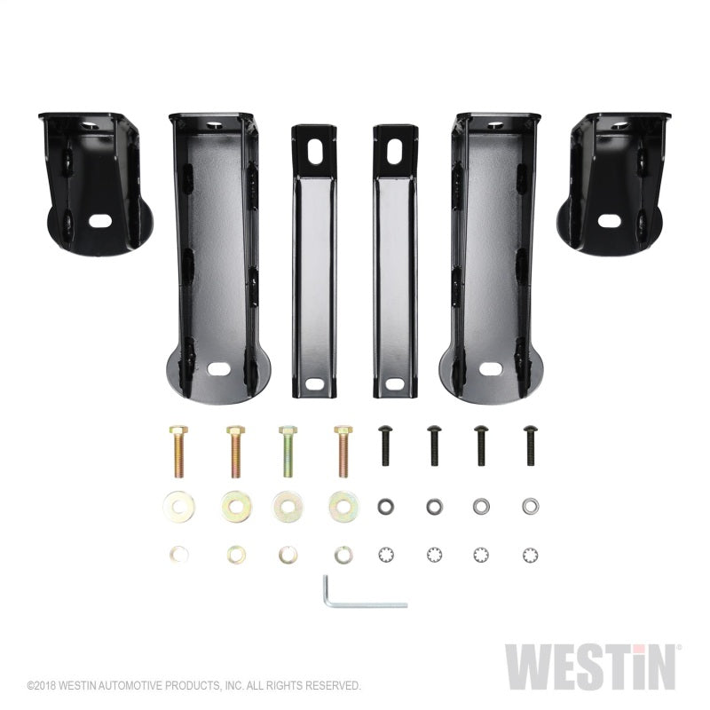 Westin 2019 Chevrolet Silverado/Sierra 1500 Crew Cab Platinum 4 Oval Nerf Step Bars - Black