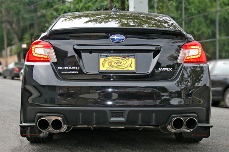 Rally Armor 15-21 Subaru WRX/STI (Sedan ONLY) Black UR Mud Flap w/ Red Altered Font Logo