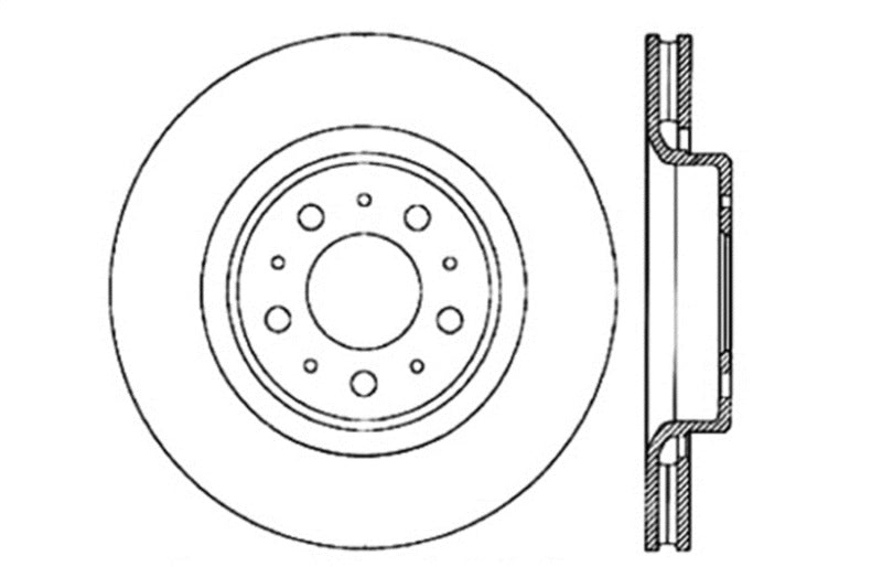 StopTech Slotted & Drilled Sport Brake Rotor