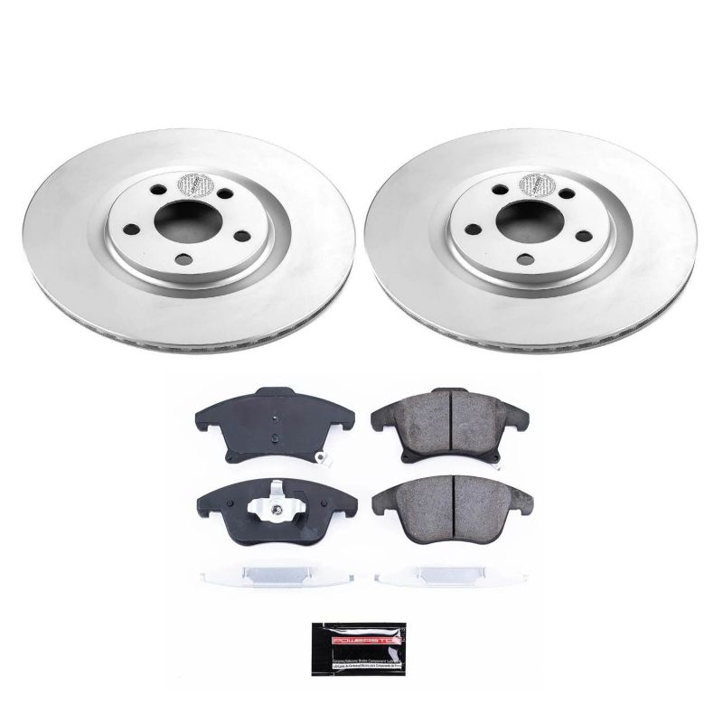 Power Stop 19-20 Ford Police Responder Hybrid Front Z17 Evolution Geomet Coated Brake Kit