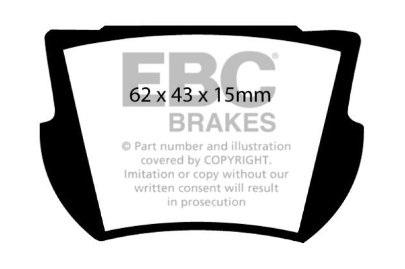 EBC 66-74 Lotus Elan 1.6 Ultimax2 Rear Brake Pads